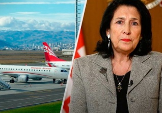 gruzie prezidentka aerolinky