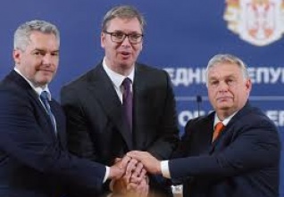 Nehammer, Vučić a Orbán 