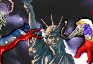 osel slon socha svobody